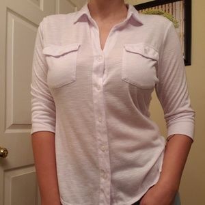 Candies white cotton blouse